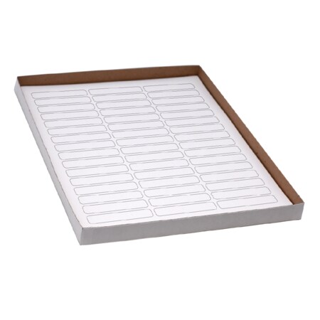 Nevs Cryo Label Laser Sheets 64x13mm for Racks/Boxes White LCL-12212-W